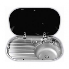 Smev 8306 Stainless Steel Sink and Drainer with Lid