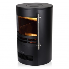 Elmswell 2kW Round Contemporary Flame Effect Stove